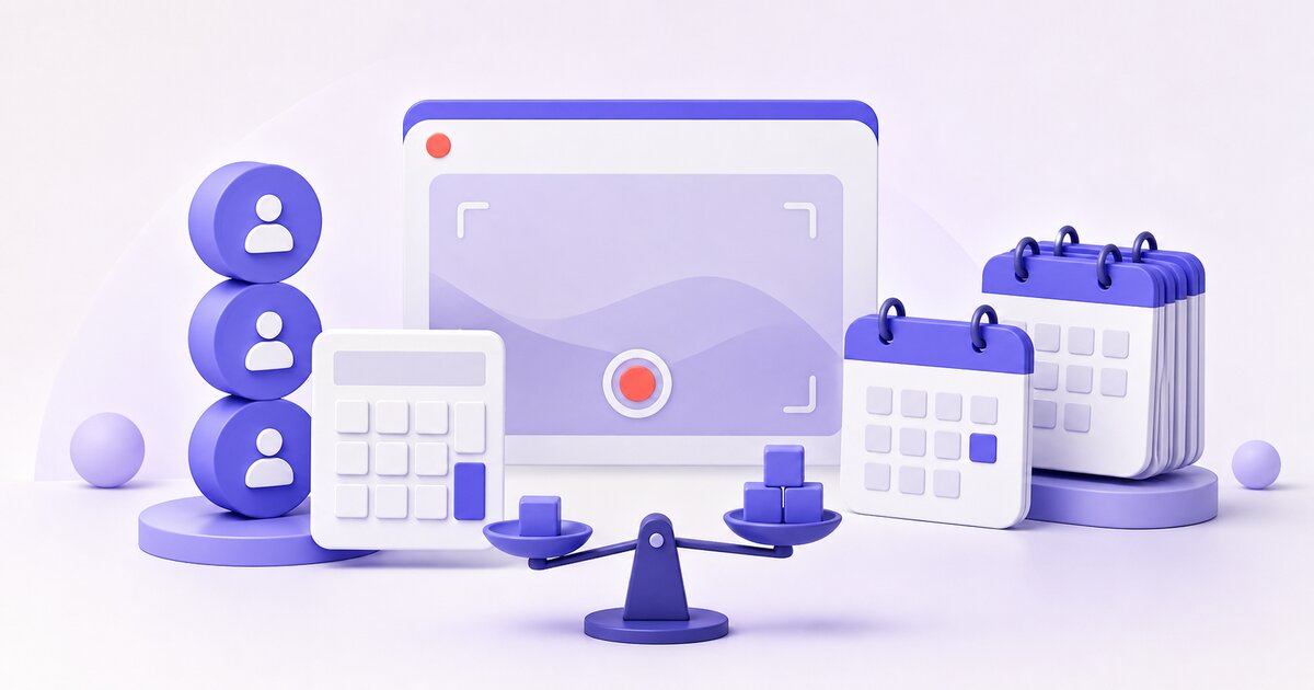 Illustration comparing Loom per-user pricing with recorder-only pricing
