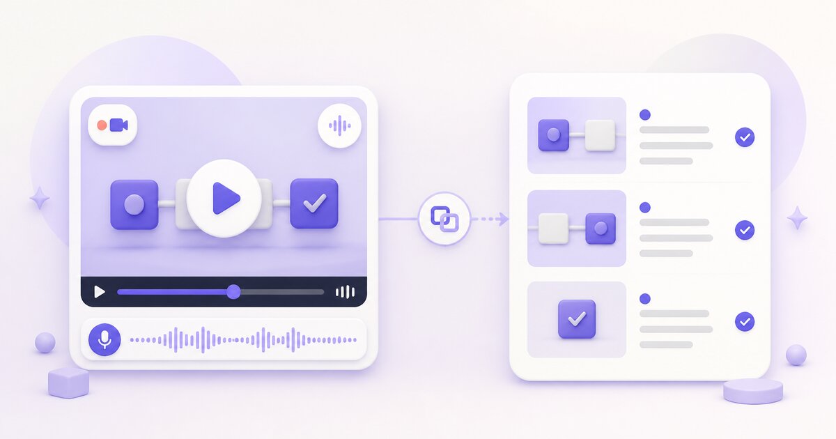Video walkthrough beside a written step-by-step guide